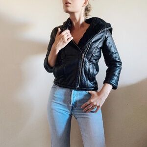 Vintage Petite Leather Jacket